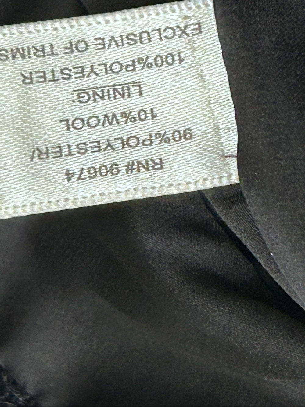 🫖MAKE OFFER Boston Proper Black Tweed Chain Trim Blazer Wool Blend Chanel inspo - Picture 7 of 8